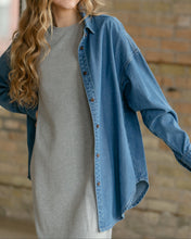 Betty Denim Button Up Top (XS-2XL)