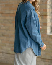 Betty Denim Button Up Top (XS-2XL)