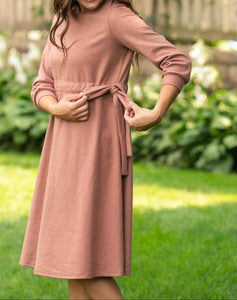 Blair Long Sleeve Midi Dress (XS-2XL)