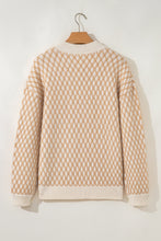 Ximena Rhombus Textured Knit Sweater (S-XL)