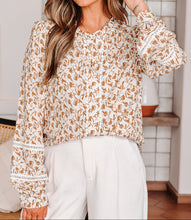 Melanie Lace Floral Puff Sleeve Top (S-2XL) 3 Colors