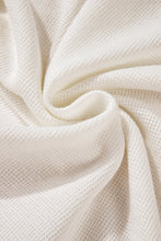 Teresa Color Waffle Half Long Sleeve Top (S-XL)