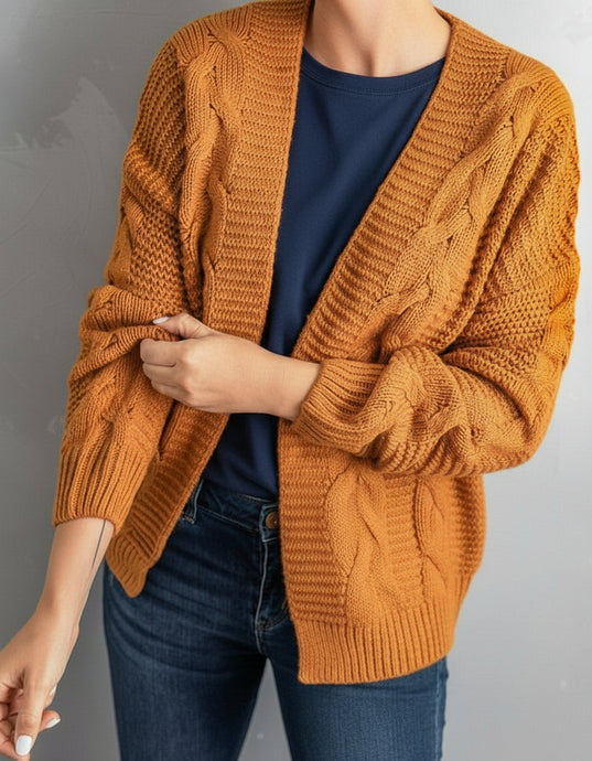 Lyralara Long Sleeve Knit Cardigan (S-2XL) 3 Colors