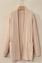 Jade Oversize Chunky Cable Knit Midi-length Cardigan (S-XL)