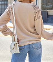 Ava Sleeve Textured Pullover Long Sleeve Top (S-2XL) 4 Colors