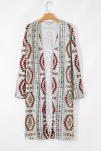 Haley Tribal Print Long Sleeve Duster (S-L)