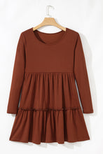Everleigh Ribbed Frilled Trim High Waist Dress (S-XL)