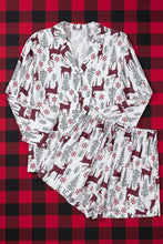 Abigail Christmas Deer Shirt & Shorts Pajamas (S-XL)