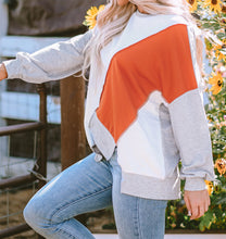 Isabella Stitching Irregular Hem Sweatshirt (S-XL)