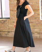 Eleanor Black A-line Maxi Dress (XS-1XL)