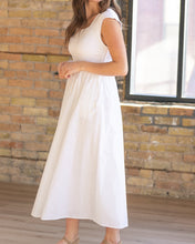 Eleanor White A-line Maxi Dress (XS-2XL)