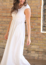 Eleanor White A-line Maxi Dress (XS-2XL)