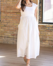 Eleanor White A-line Maxi Dress (XS-2XL)