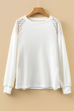 Ava Sleeve Textured Pullover Long Sleeve Top (S-2XL) 4 Colors