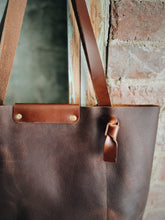 The Knotty Brown Leather Tote