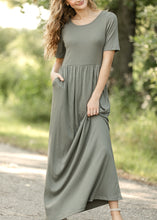 Olive Jasmine Ribbed Maxi Dress (S-L)