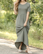 Olive Jasmine Ribbed Maxi Dress (S-L)