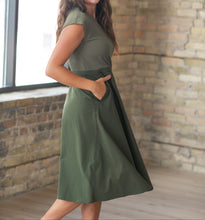 Kate Cap Sleeve Midi Dress (XS-1XL) 4 Colors