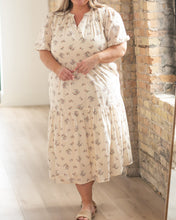 Katrina Half Sleeve Floral Midi Dress (XS-2XL)