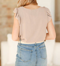 Leanne Ruffle Cap Sleeve Top (XS-XL) 2 Colors