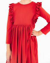 Red Ruffle Twirl Dress (6M-10)