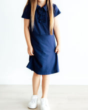 Navy S/S Polo Dress (2T-9/10)