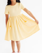 Butter Yellow Pocket Twirl Dress (6M-10)
