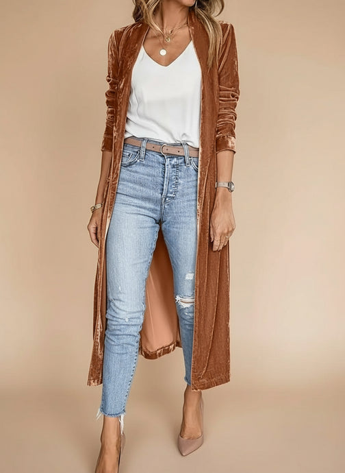 Plush Velvet Western Duster (S-2XL) 7 Colors
