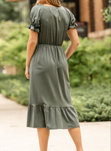 Amy Puff Sleeve Midi Dress (XS-2XL) 4 Colors