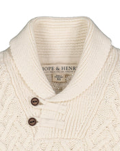 Shawl Collar Organic Cable Boys Sweater (2T-8)