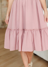 Pink Sophie V-Neck Midi Dress (S-L)
