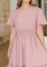 Pink Sophie V-Neck Midi Dress (S-L)