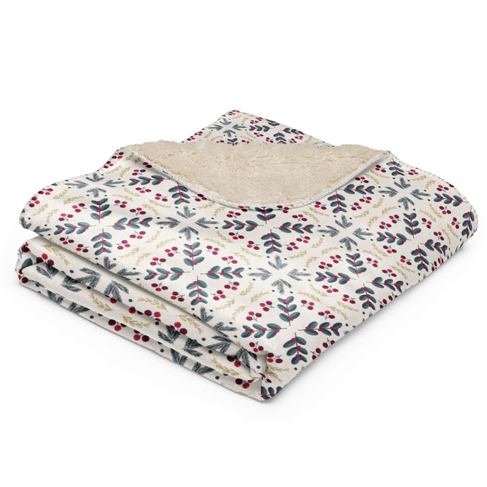 Farmhouse Christmas Sherpa Blanket