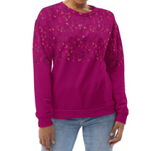 Viva Magenta Floral Sweatshirt