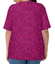 Viva Magenta Floral Women's T-Shirt