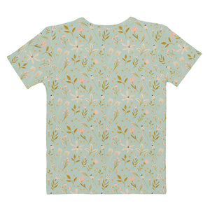 Mint Floral Women's T-Shirt